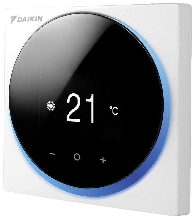 Daikin Kabel-Raumthermostat Madoka - weiss – Produktbild für Wärmepumpen-Projekte von xpansio